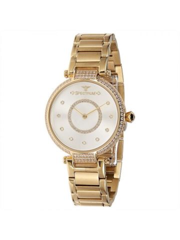 Spectrum Gold Stainless Steel  Wrist Watch, 25160L-2