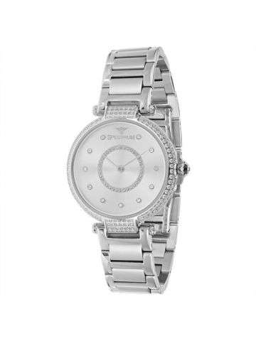 Spectrum Silver Stainless Steel  Wrist Watch