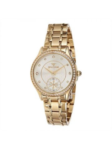 Spectrum Gold Stainless Steel  Wrist Watch, 25161L-2
