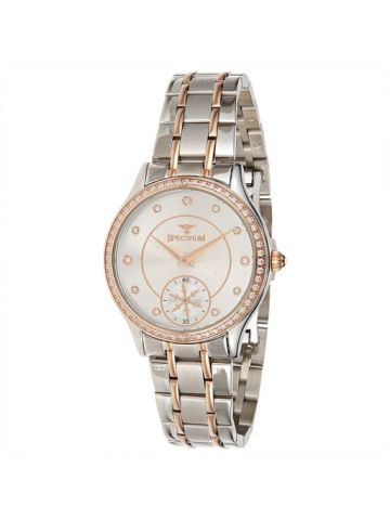 Spectrum Two Tone Rose Stainless Steel  Wrist Watch 25161L-8