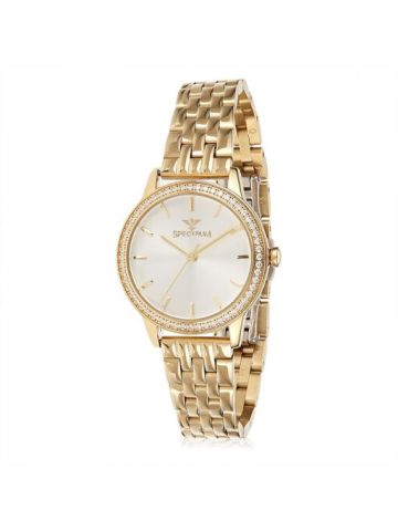 Spectrum Gold Stainless Steel  Wrist Watch 25163L-2