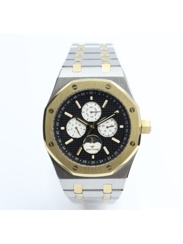 Creative Stainless Steel Men's Two Tone Watch - 25164M-3