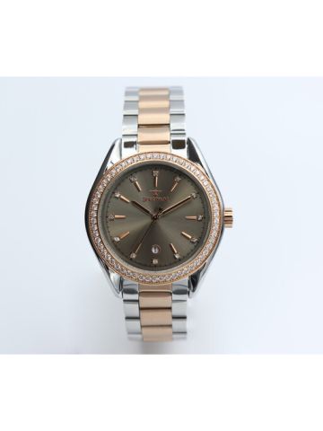 Multidimensional Stainless Steel WOMEN's Two Tone Rose Watch - S25167L-6