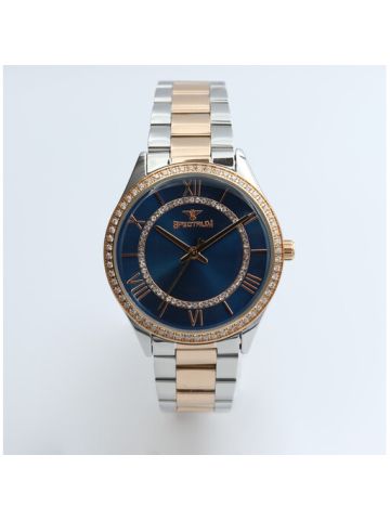 Creative Stainless Steel Women's Two Tone Rose Watch - 25169L-4