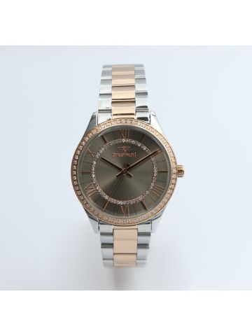 Creative Stainless Steel Women's Two Tone Rose Watch - 25169L-6