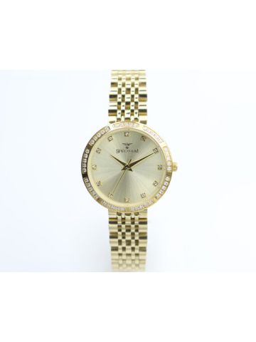 Multidimensional Stainless Steel WOMEN's Gold Watch - S25172L-1