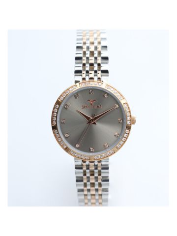Multidimensional Stainless Steel Women's Two Tone Rose Watch - S25172L-6