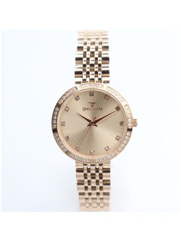 Multidimensional Stainless Steel WOMEN's Rose Gold Watch - S25172L-8