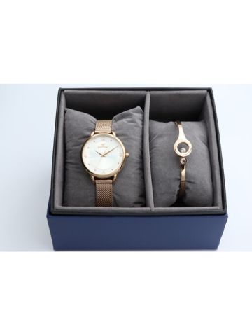Truth seeker Mesh Band WOMEN's Rose Gold Watch - S25176L-4B