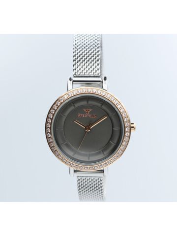 Challenger Mesh Band WOMEN's Silver Watch - S25178L-7