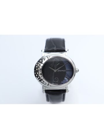 Challenger Leather Women's Black Watch - 27017L-4