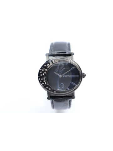 Challenger Leather Women's Black Watch - 27017L-5