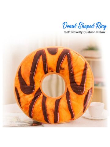 Doughnut Donut Shaped Ring Plush Soft Novelty Style Cushion Pillow G