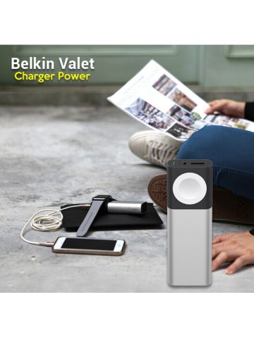 Belkin MFi Certified Portable Valet Charger Power Pack 6700 mAh for Apple Watch and iPhone,