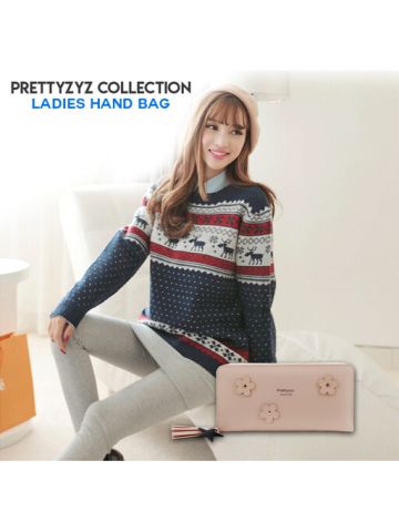 Prettyzyz Collection Ladies Hand Bag Light Biscuit Color 126P