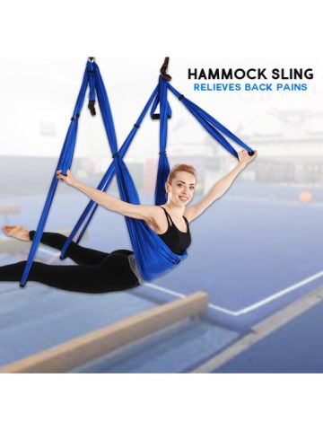 Yoga Inversion Swing - Anti-Gravity Aerial Trapeze - Blue