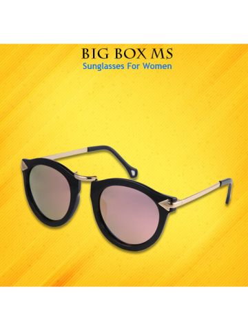 Big Box Ms. Sunglasses Polarized Lens In Cherry Blossom Frame
