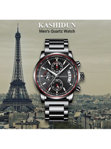 Kashidun-Men's Quartz Watch Waterproof Casual Analog Watch