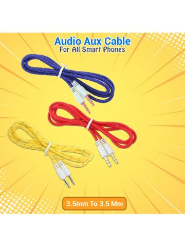 Audio Aux Cable 3.5mm To 3.5 Mm For All Smart Phones