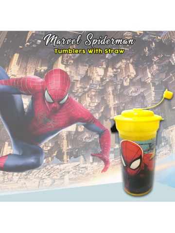 Marvel Spiderman Tumblers With Straw MV15353-B