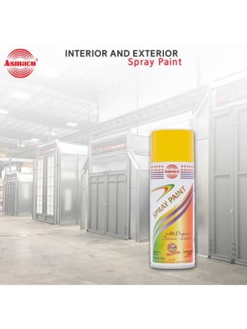 Asmaco All Purpose Interior And Exterior Spray Paint, Yellow