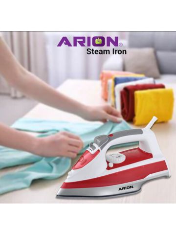 Arion - Steam Iron AR-401, Ceramic Red