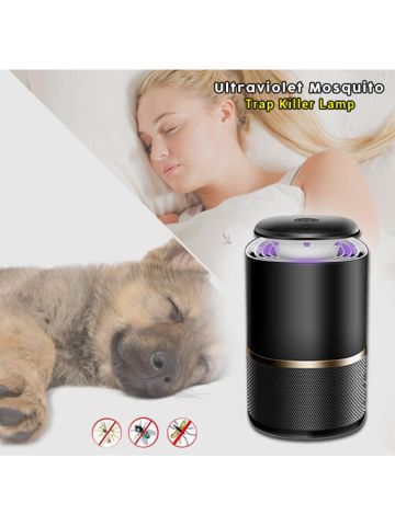 Silent Electric Ultraviolet Mosquito Fly Bug Insect  - Black