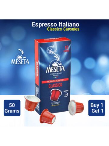 Meseta Espresso Italiano Classico Capsules 50 Grams Buy 1 Get 1