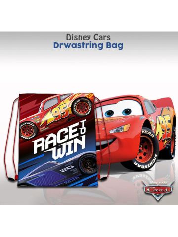 Disney Cars Drwastring Bag WD19485, Drawstring Bag 40 X 30 Cm