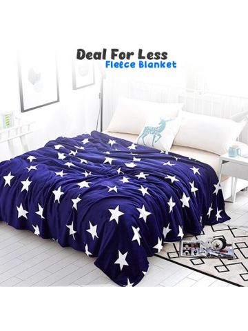 Deal For Less Cozy Fleece Blanket, Star Design