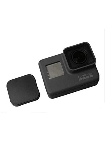 Black Go Pro Camera Soft Silicone Protective Cover Skin + Rubber Lens Cap Protector For Gopro Hero 5