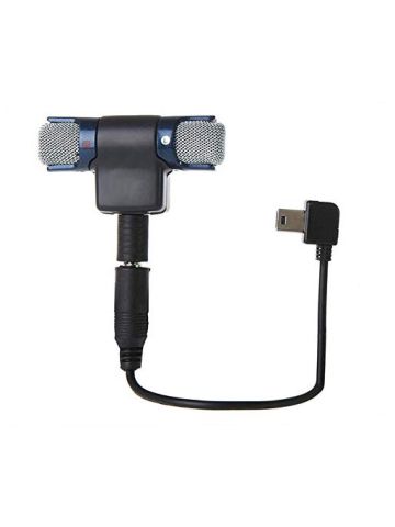 External Stereo Mic Microphone With 3.5 Mm To Mini USB  Micro Adapter Cable For Gopro Hero 3 3+ Plus 4 Aee Sporting Camera Mic