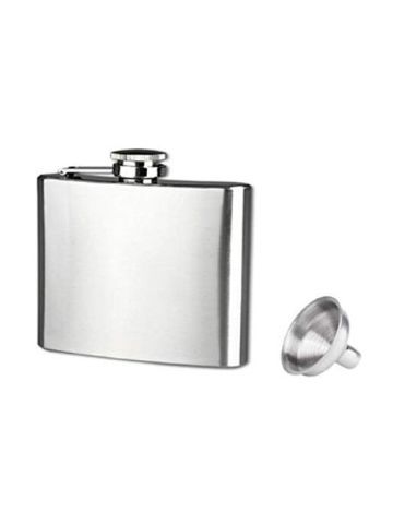 5Oz Stainless Steel Pocket Hip Flask Alcohol Whiskey Liquor Screw Cap