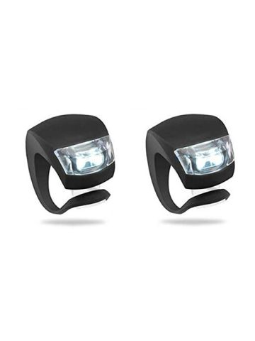 2 Pcs Safty Warning Flashlight Silicone Bike Bicycle Cycling Head Front Rear Wheel Led Waterproof Bicycle Handlebar Light