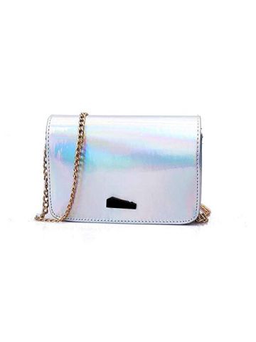 Y&D Women's Bag Stylish Chic Fashion Colorful Trendy Shoulder Bag Silver Color B07NDYSZ1K
