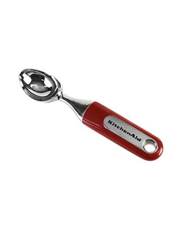 KitchenAid Stainless Steel Ice Cream Scoop, Red