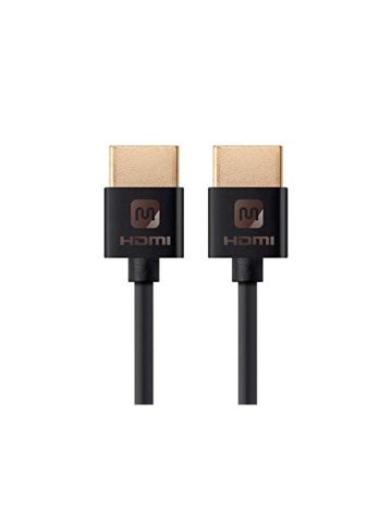 Monoprice - Ultra Slim Series High Speed HDMI Cable, Black