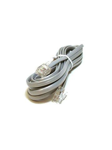 Monoprice 6P4C Straight Landline Telephone Cable, 7-Feet For Data