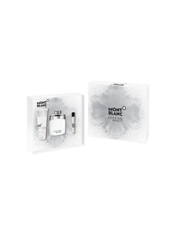 Mont Blanc Legend Spirit For Men EDT 100ml+7.5ml Mini+100ml Asb Set