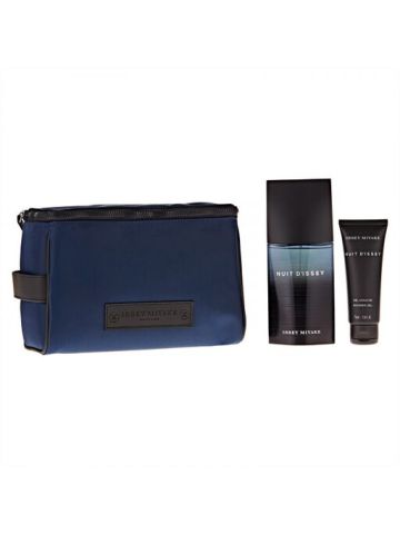 Issey Miyake Nuit D'Issey For Men EDT 125ml+75ml Sg+Toiletry Bag Set