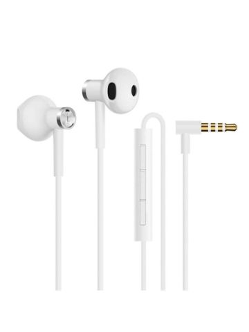 Xiaomi Half in Ear Dual Unit Driver Earphones with Mic White