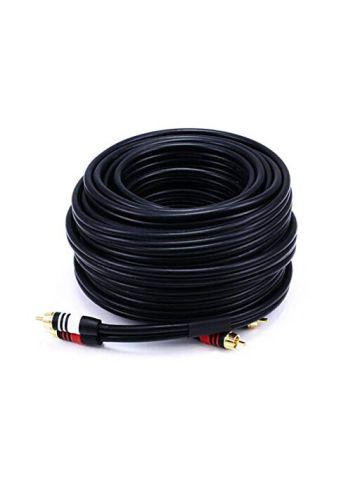 Monoprice 50-Feet Premium 2 RCA Plug To 2 RCA Plug 22AWG Cable