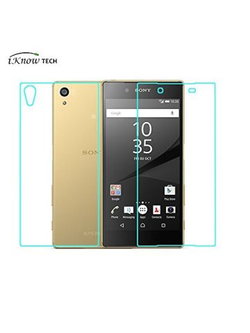 iKnowtech Front Back Clear Full Body Tempered Glass Screen Protector For Sony Xperia Z5