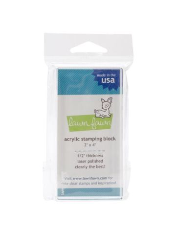 Lawn Fawn Acrylic Stamping Block W/Grid - 2X4