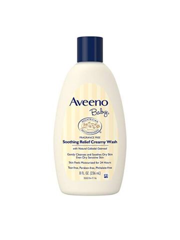 Aveeno Baby Soothing Relief 24 Hour Moisture Creamy Wash, 8 Fl. Oz.