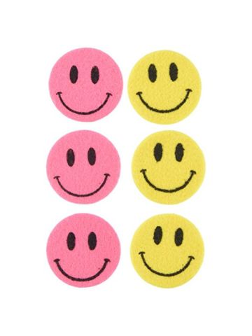 Darice Flt-1014 40 Piece, Felties Felt Stickers, Smiley Faces