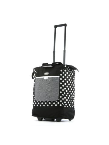 Olympia Luggage Rolling Printed Shopper Tote,Blue,One Size