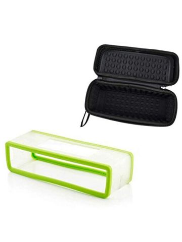 2 in 1 Soft Carry Silicone Case + Hard Eva Travel Storage Case