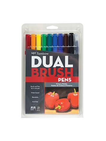 Tombow Dual Brush Markers 10/Pkg-Primary Pack Of 1