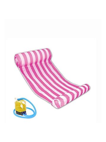 Inflatable Water Cooled Floating Bed Swimming Pool Float Water Hammock Lounger-Pink